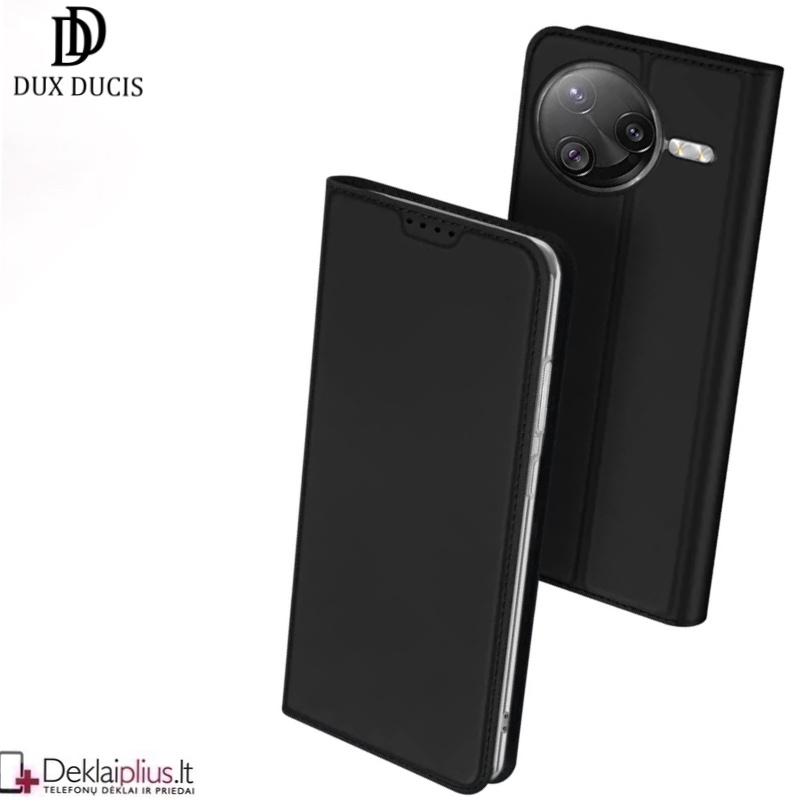 Dux Ducis Skin Pro dirbtinės odos dėklas - juodas (Xiaomi Poco F7 Ultra) Dux Ducis Skin Pro dirbtinės odos dėklas - juodas (Xiaomi Poco F7 Ultra)